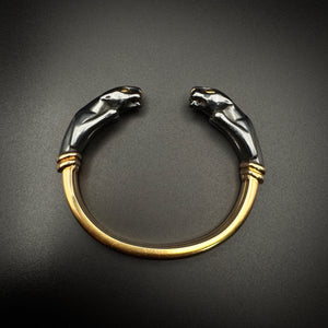 Cartier 1990s “Panthere“ Silverium & Gold Bangle