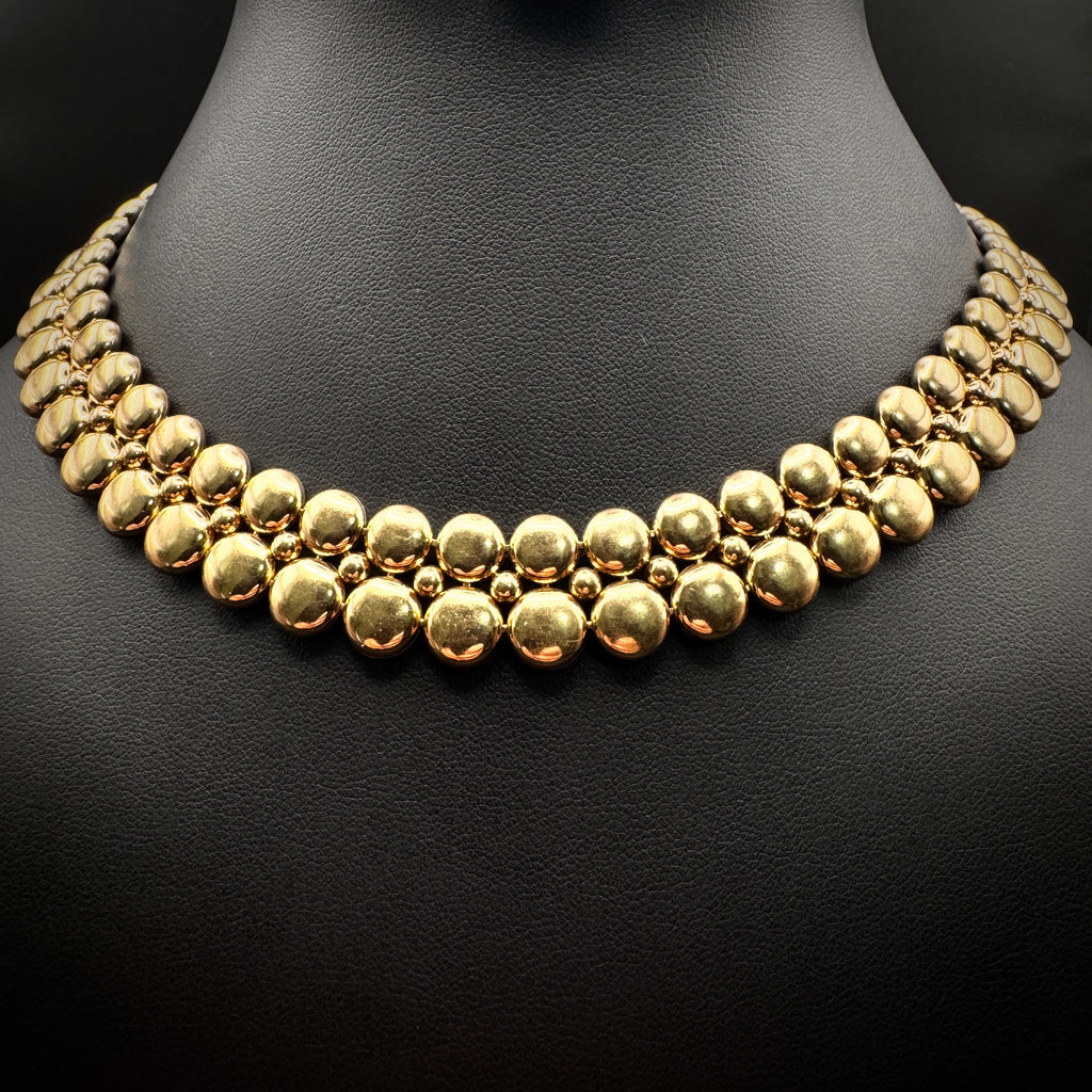 Cartier 1990s "Double Face" Bicolor Yellow & White Gold Necklace