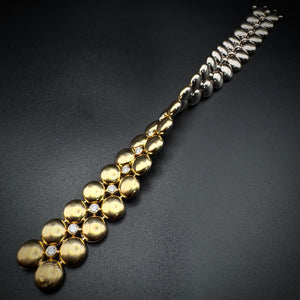 Cartier 1990s "Double Face" Bicolor Yellow & White Gold Bracelet