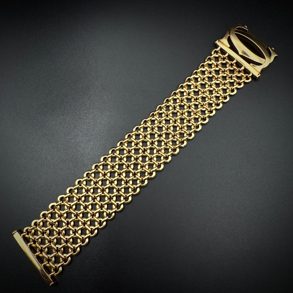 Cartier 1980s "Penelope" 5-Row Gold Bracelet