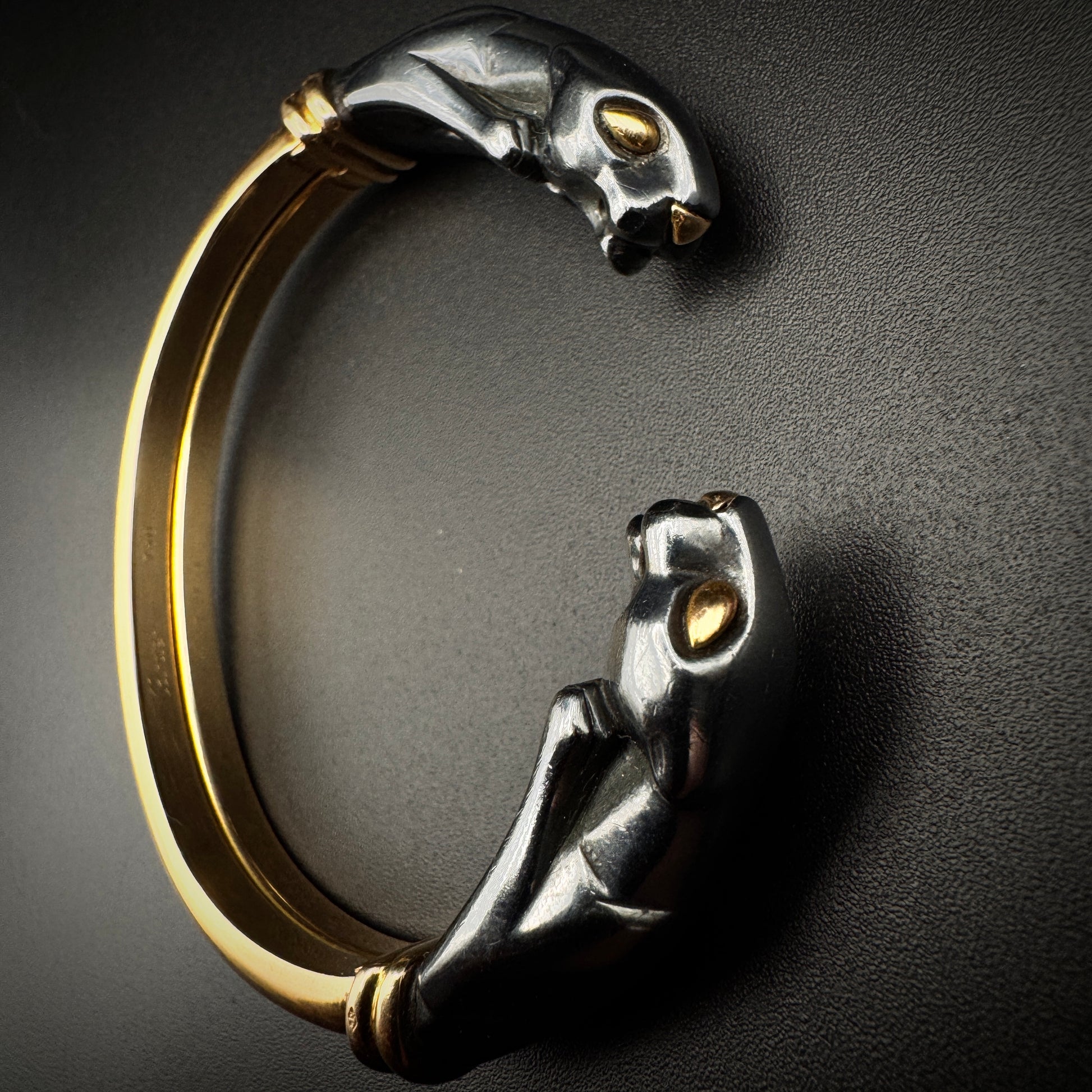 Cartier 1990s “Panthere“ Silverium & Gold Bangle