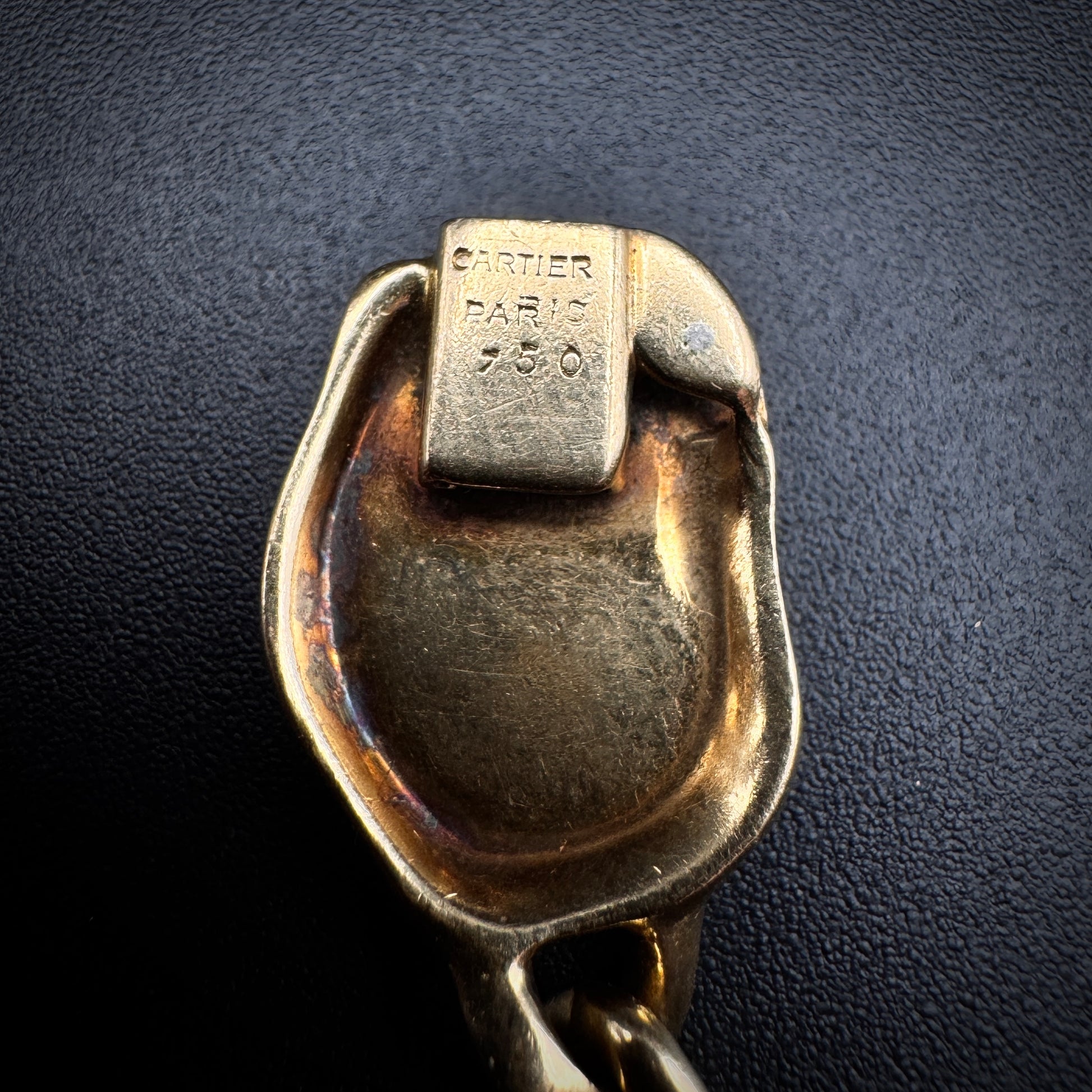 Cartier Paris Rare 1970s "Plates" Granulation Gold Bracelet