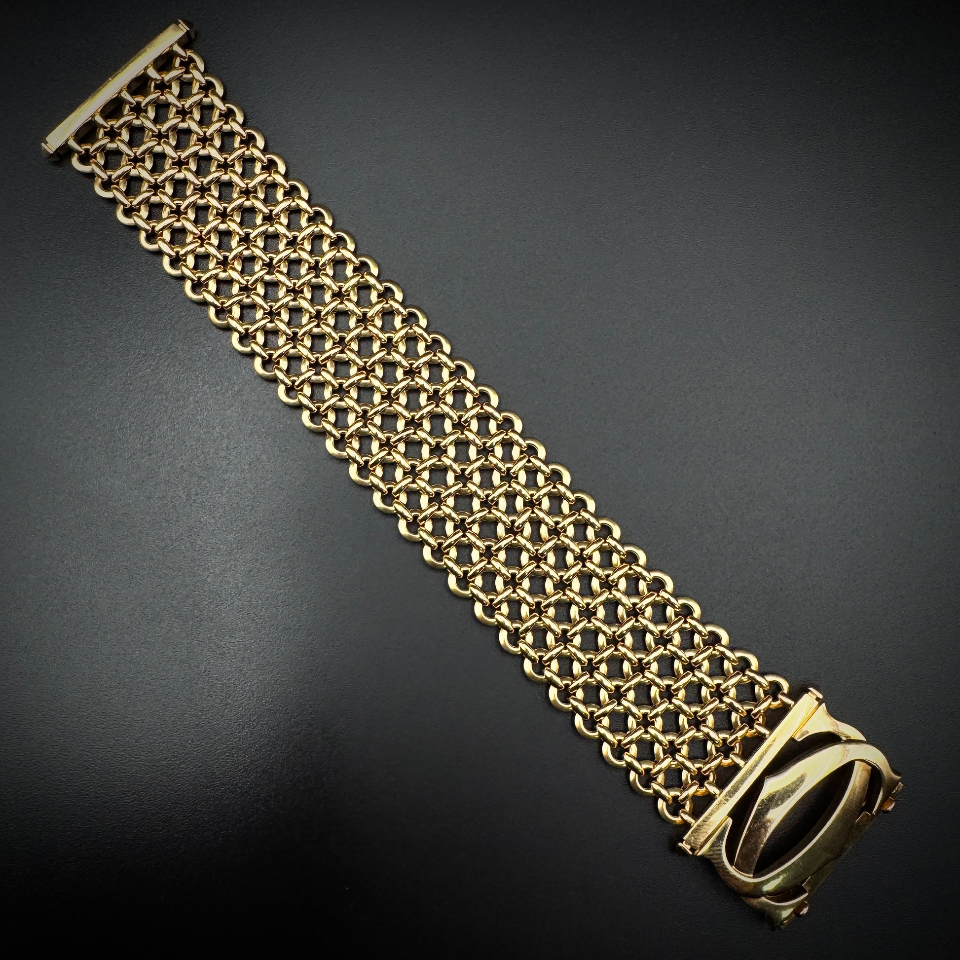 Cartier 1980s "Penelope" 5-Row Gold Bracelet