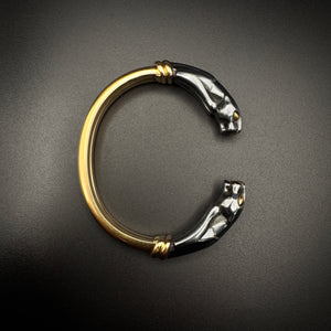 Cartier 1990s “Panthere“ Silverium & Gold Bangle