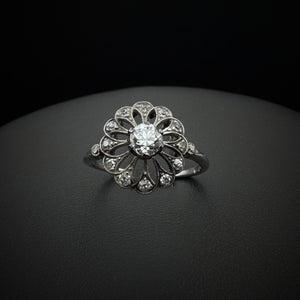 Art Deco Diamond Platinum Ring