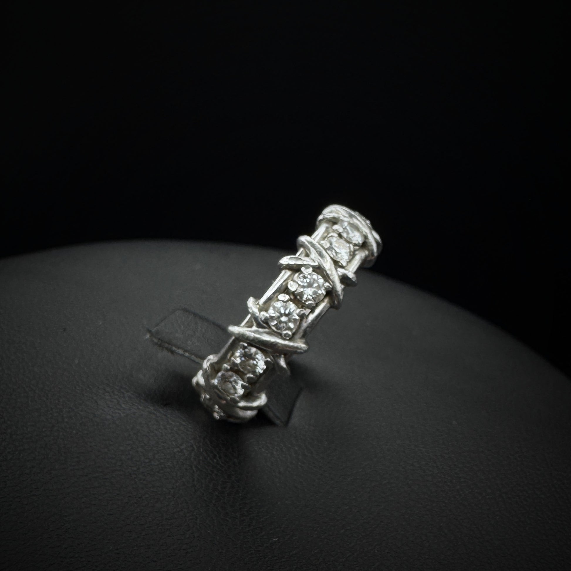Tiffany & Co. by Schlumberger Studios "X" Diamonds Platinum Ring
