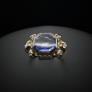 PRICE UPON REQUEST: Baroque 16th Century Important Ceylon Sapphire Gold Ring