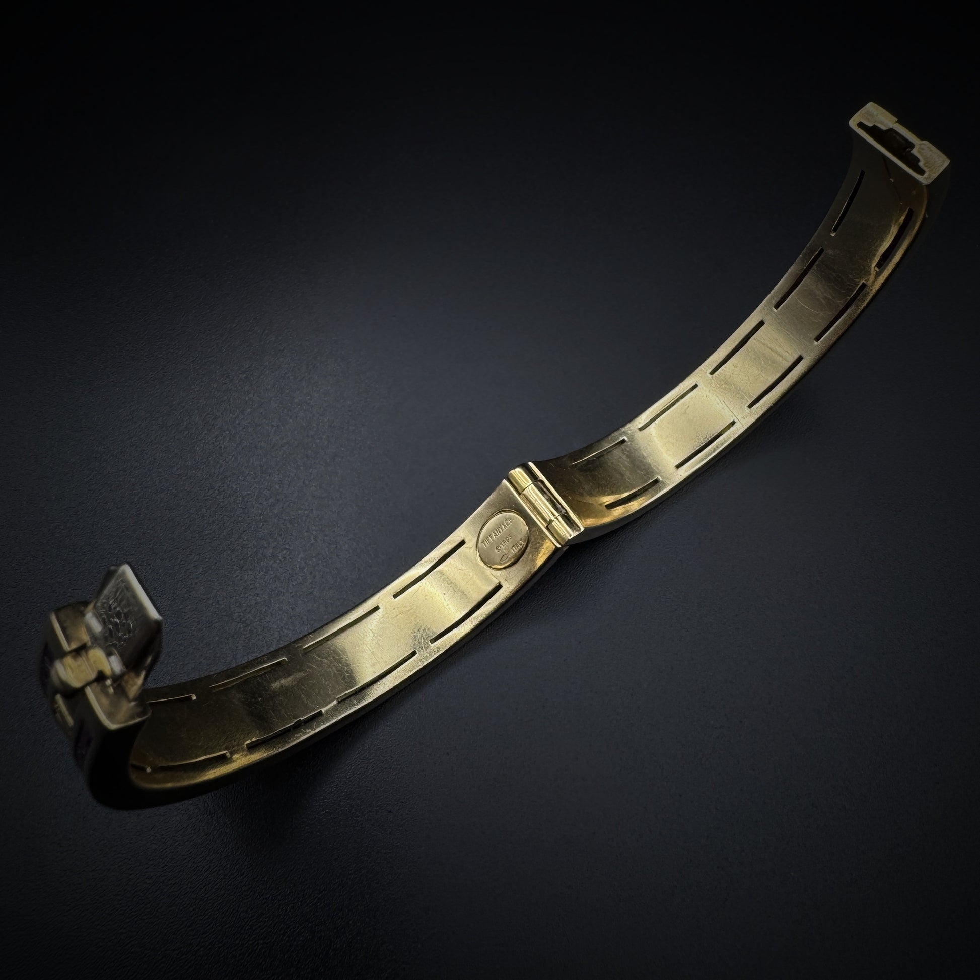 Tiffany & Co. "Atlas" Ruby Gold Bangle