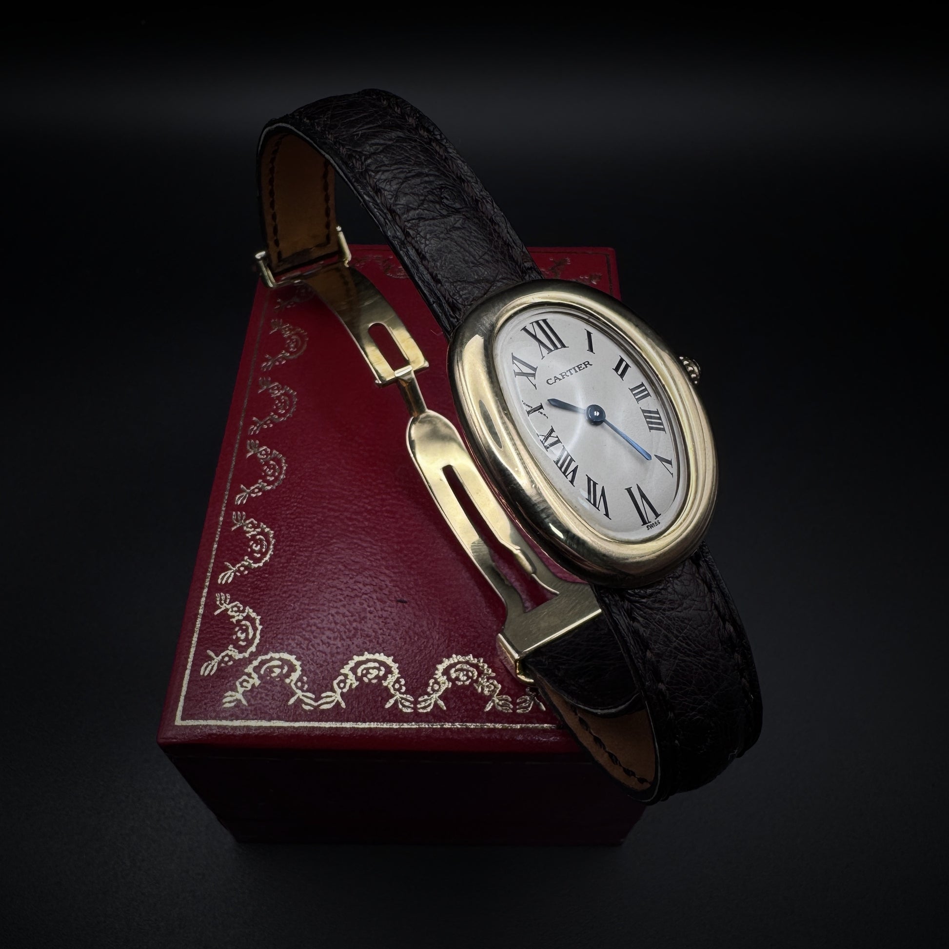 Cartier "Baignore" Yellow Gold Bracelet Watch