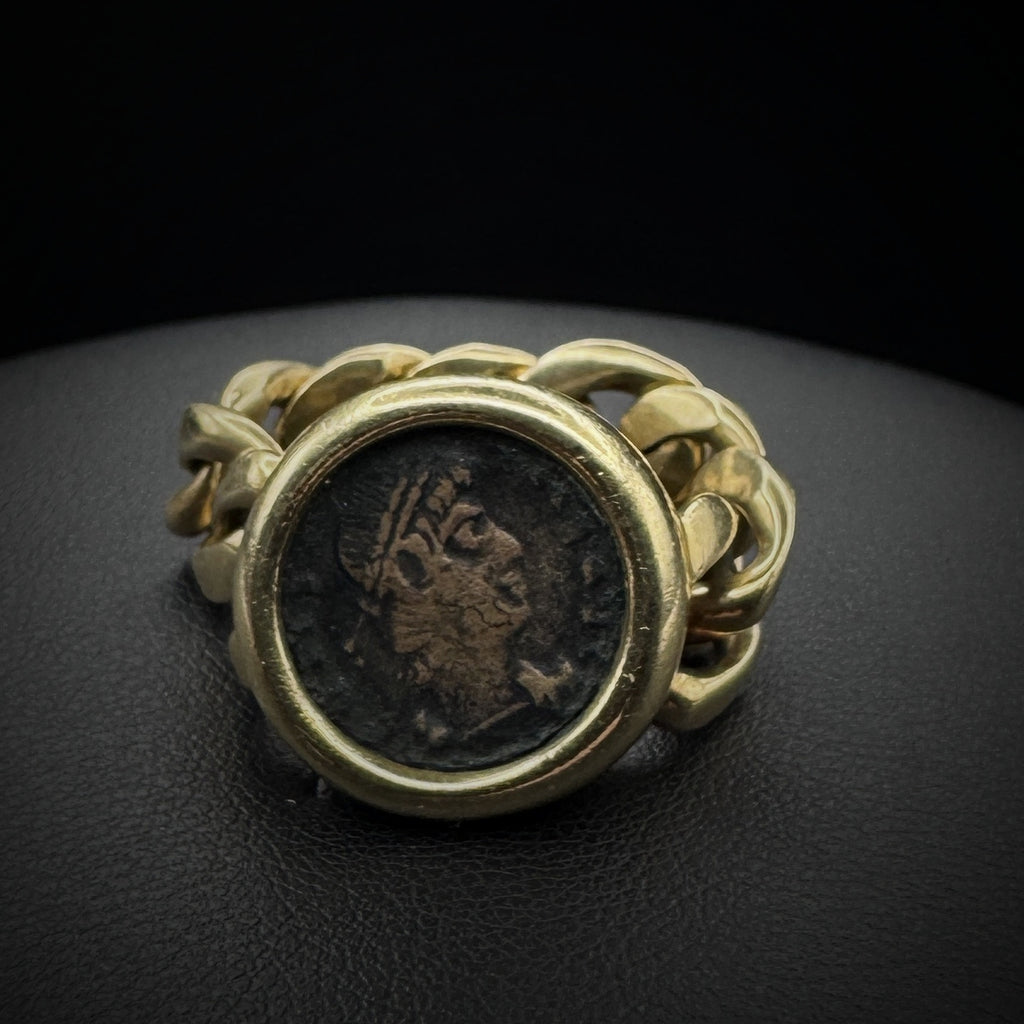 Bulgari "Monete Flex" Constantino Coin Ring