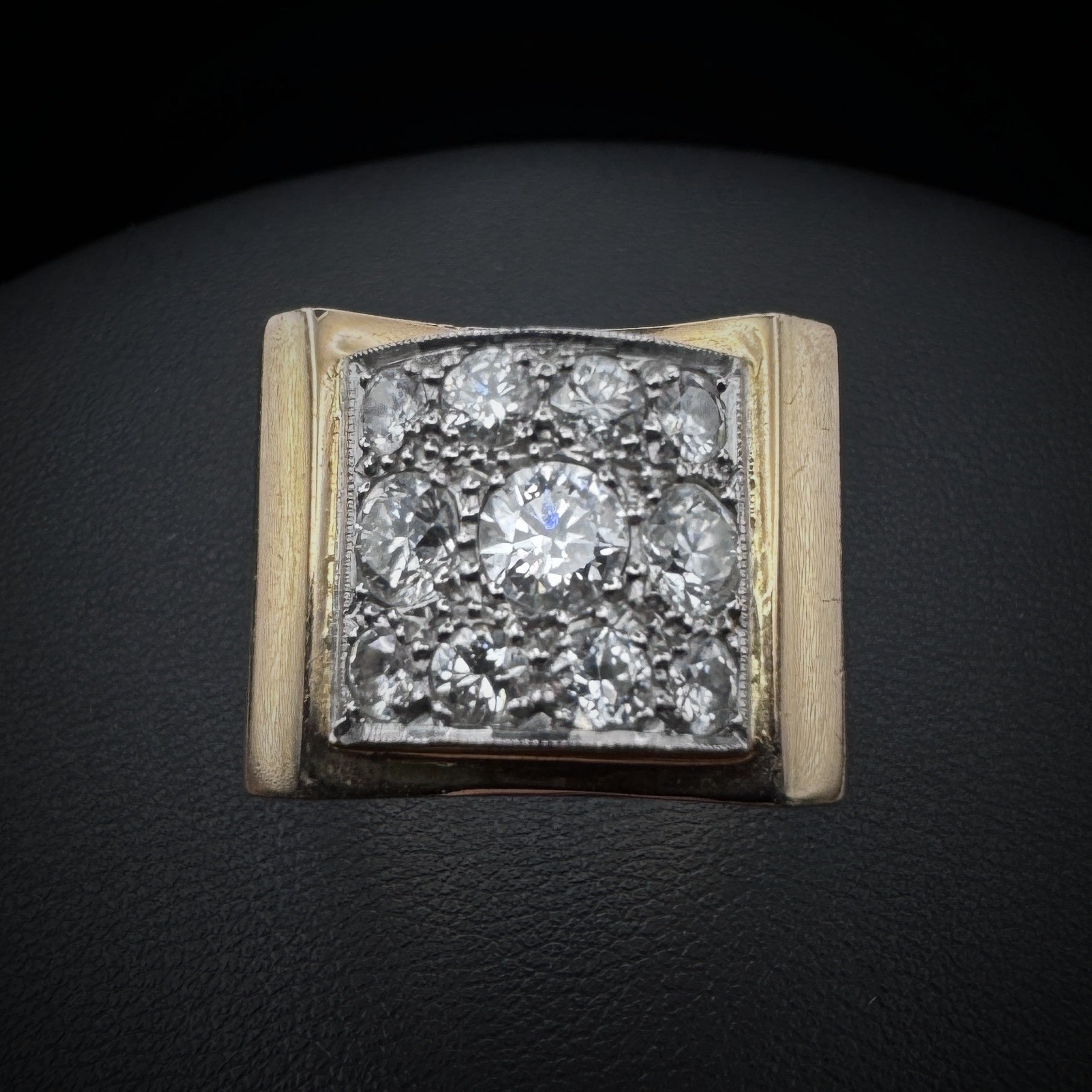 Retro Era Diamonds Gold Ring