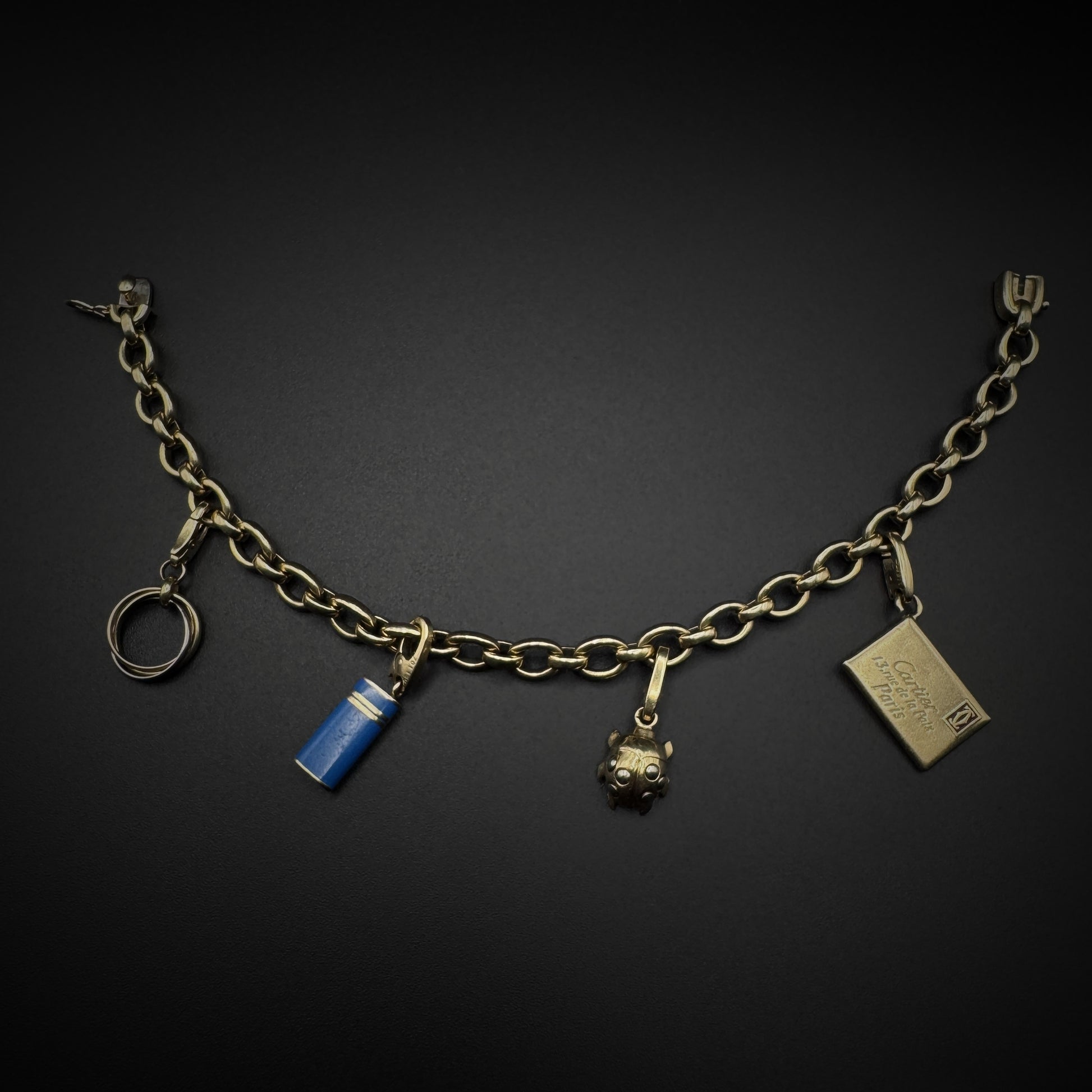 Cartier "Charms" Enamel Gold Bracelet