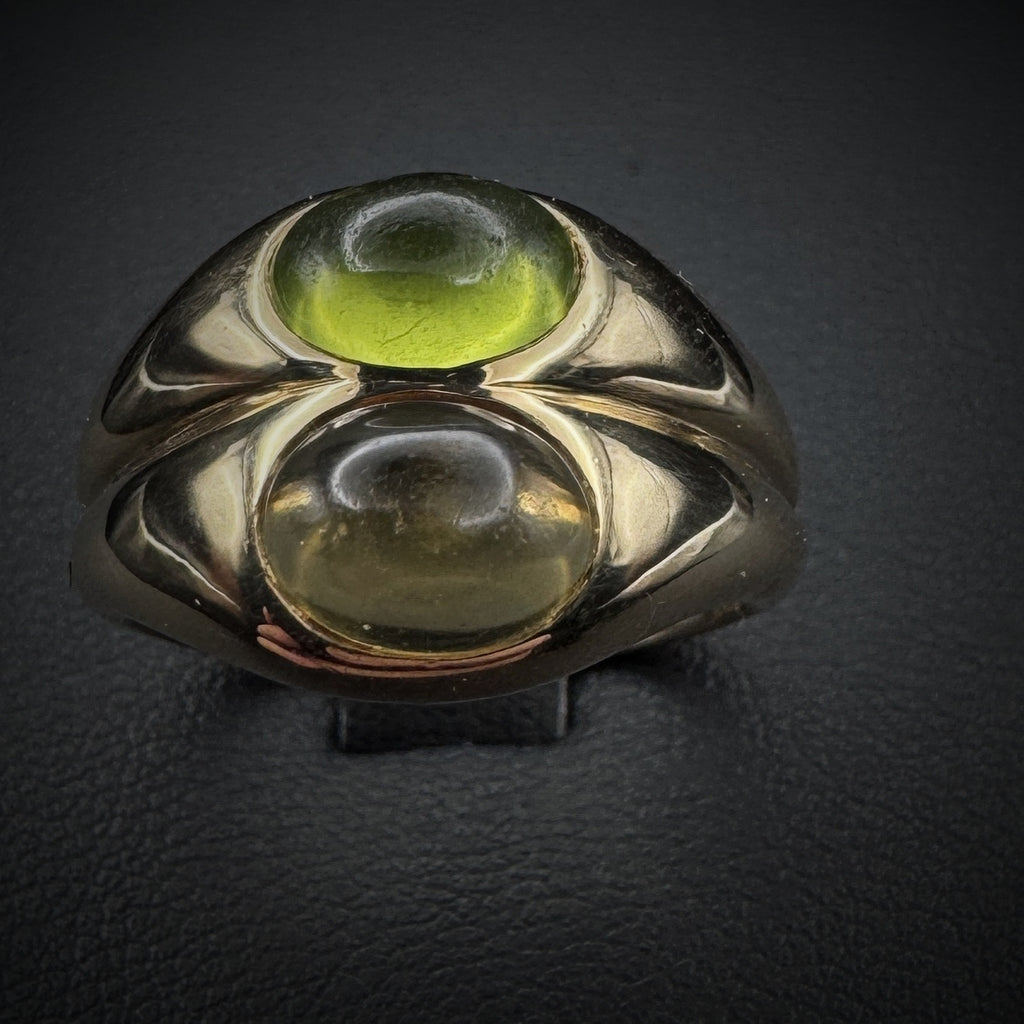 Bulgari "Doppio Cabochon" Citrine & Peridot Ring