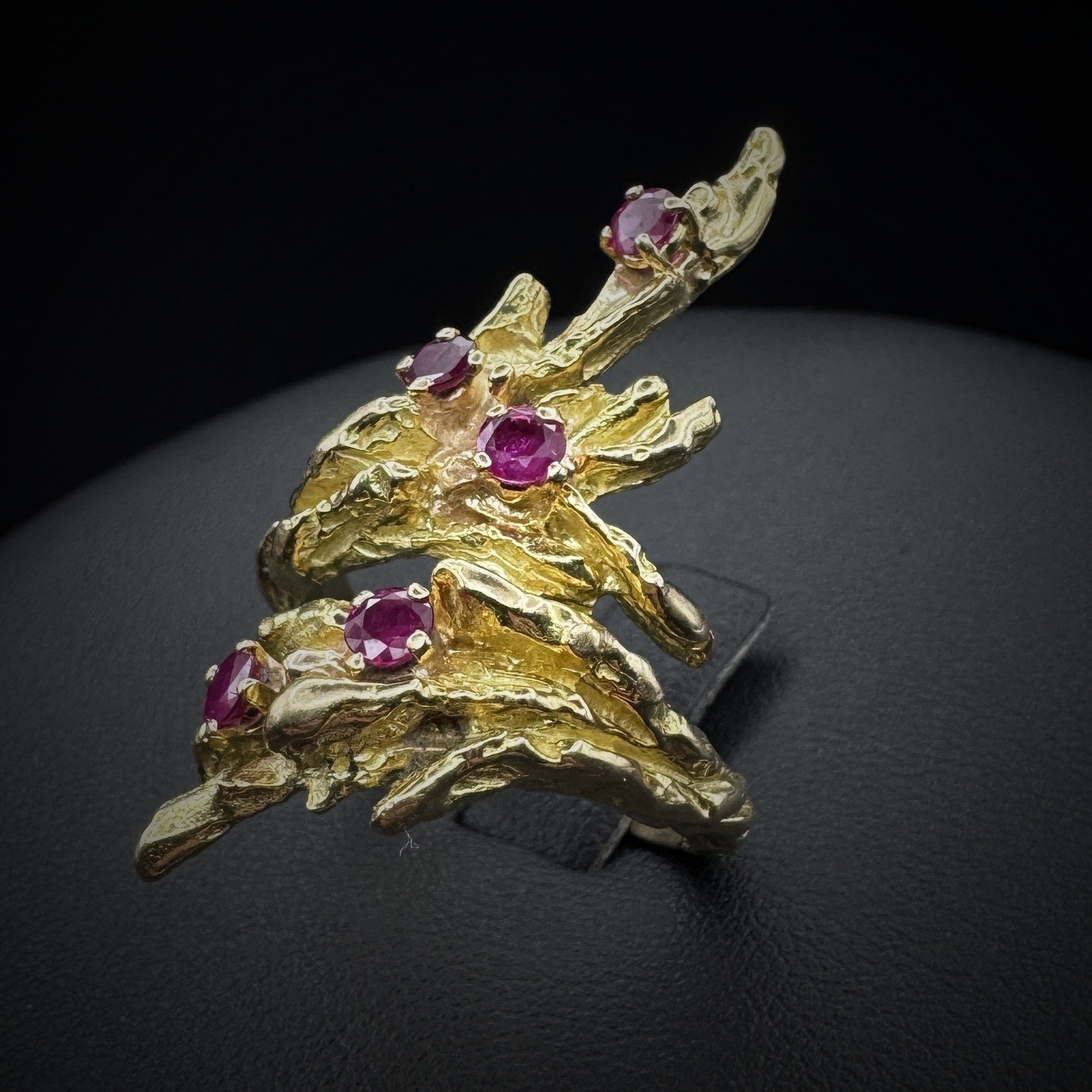 Chaumet 1970s "Spiral" Ruby Ring