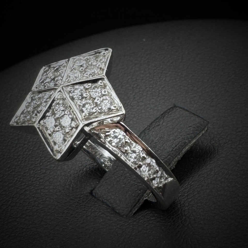 Fred "Star" Diamonds White Gold Ring