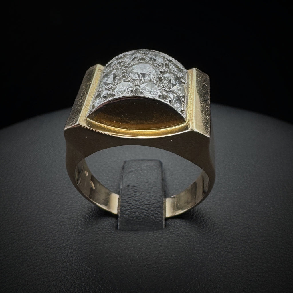 Retro Era Diamonds Gold Ring