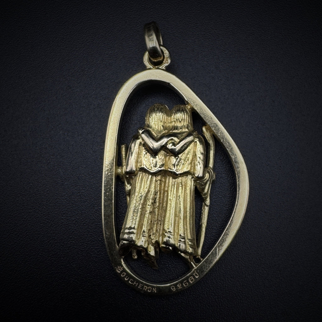 Boucheron "Zodiac Gemini" Gold Pendant