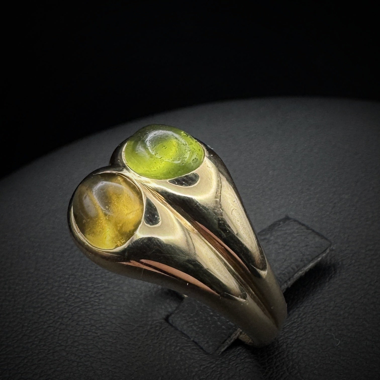 Bulgari "Doppio Cabochon" Citrine & Peridot Ring