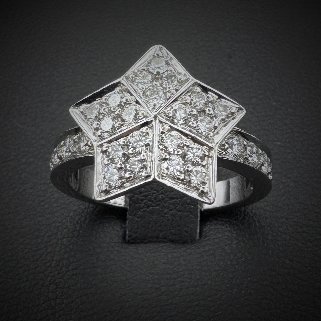 Fred "Star" Diamonds White Gold Ring