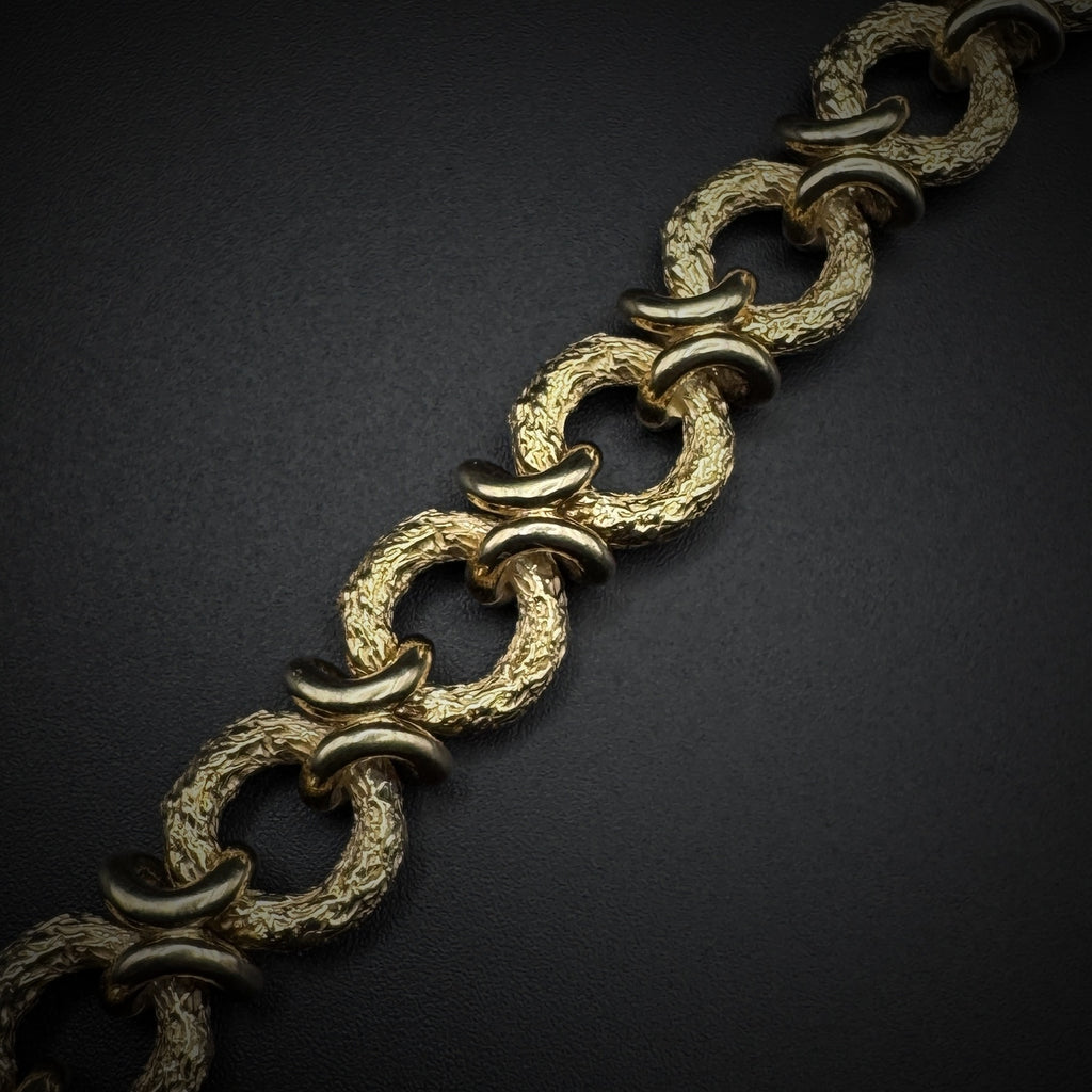 Van Cleef & Arpels 1960s "Circles" Link Gold Bracelet