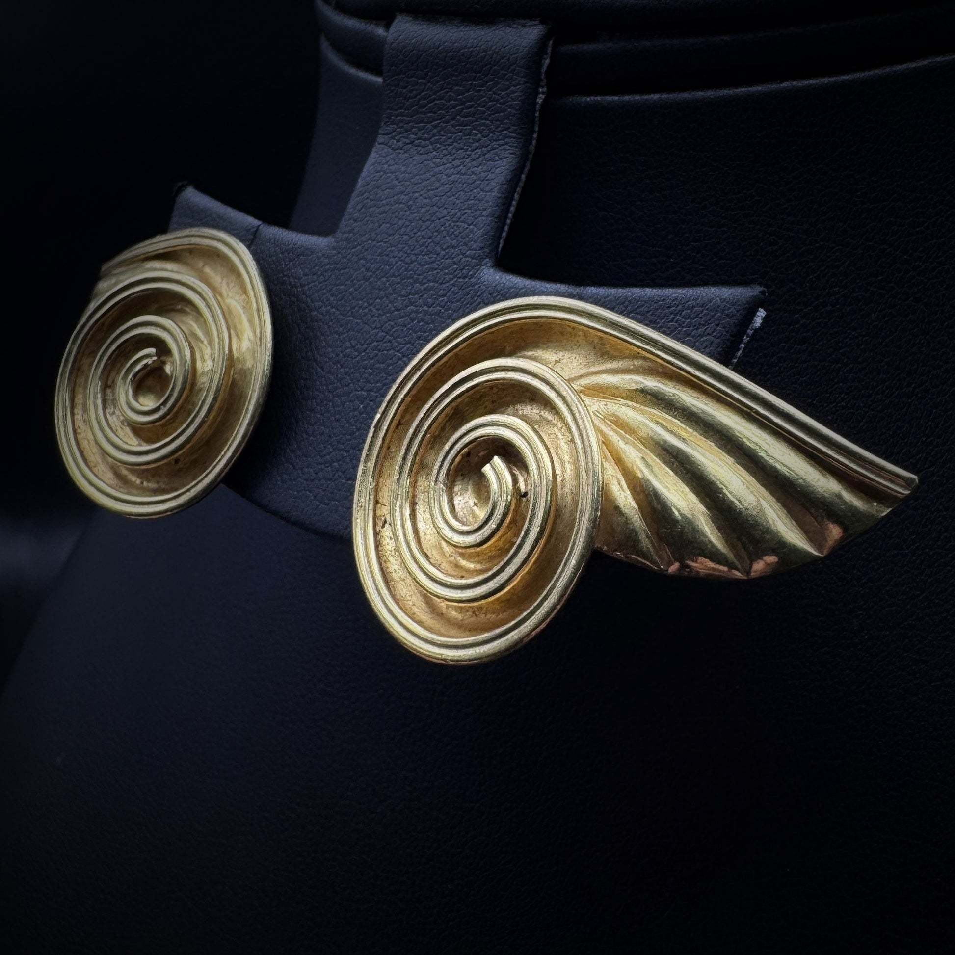 Ilias Lalaounis "Wings" Gold Earclips
