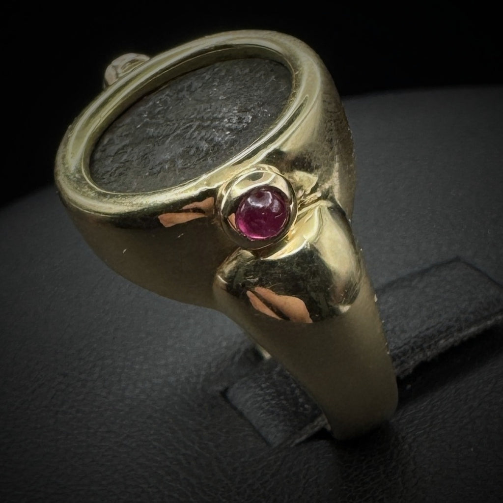 Bulgari "Monete" Coin & Ruby Ring