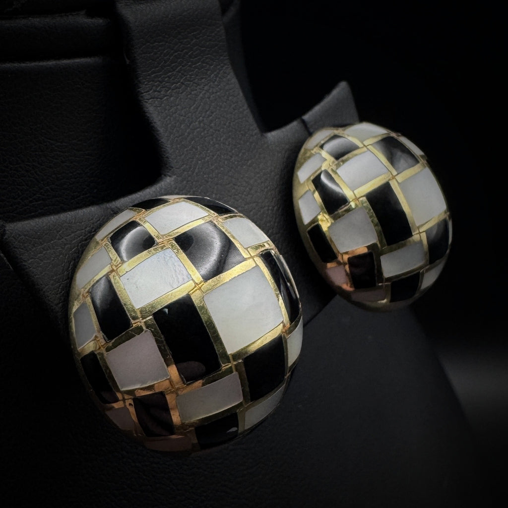 Tiffany & Co. by Angela Cummings Onyx & MOP Earclips