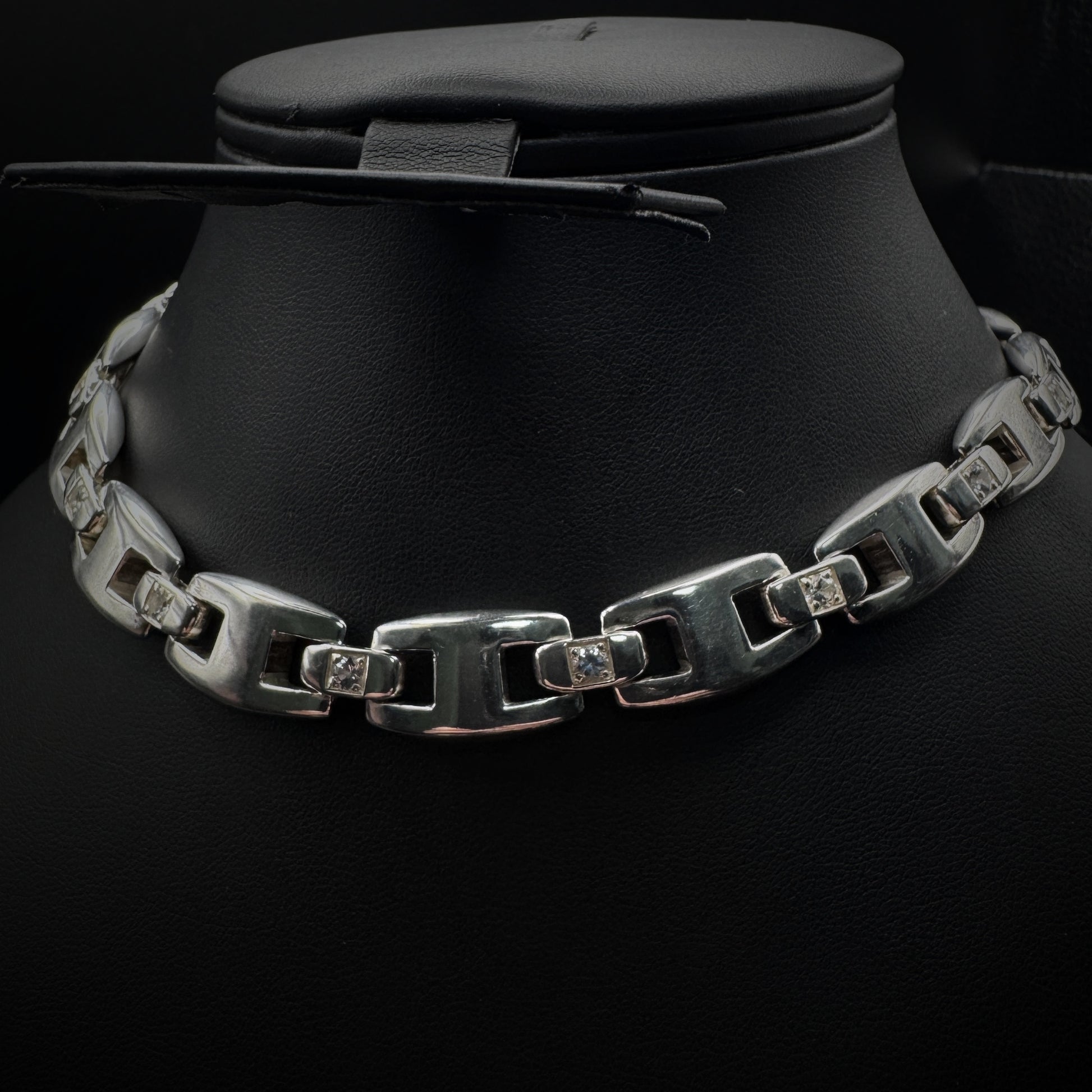 Hermès "Cassiopé" Set of Silver Bracelet & Necklace