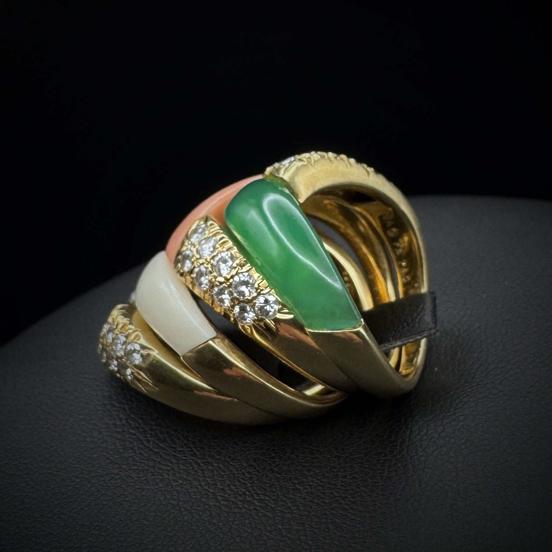 Van Cleef & Arpels Set of 4x Colored Stones Rings