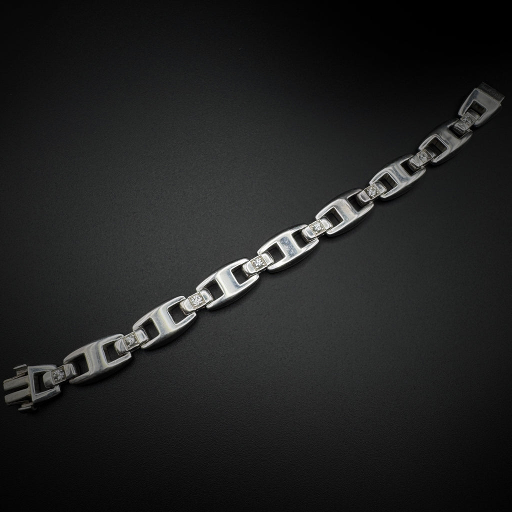 Hermès "Cassiopé" Set of Silver Bracelet & Necklace
