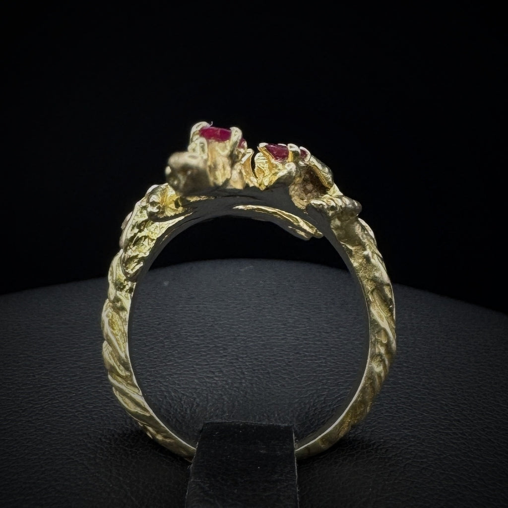 Chaumet 1970s "Spiral" Ruby Ring