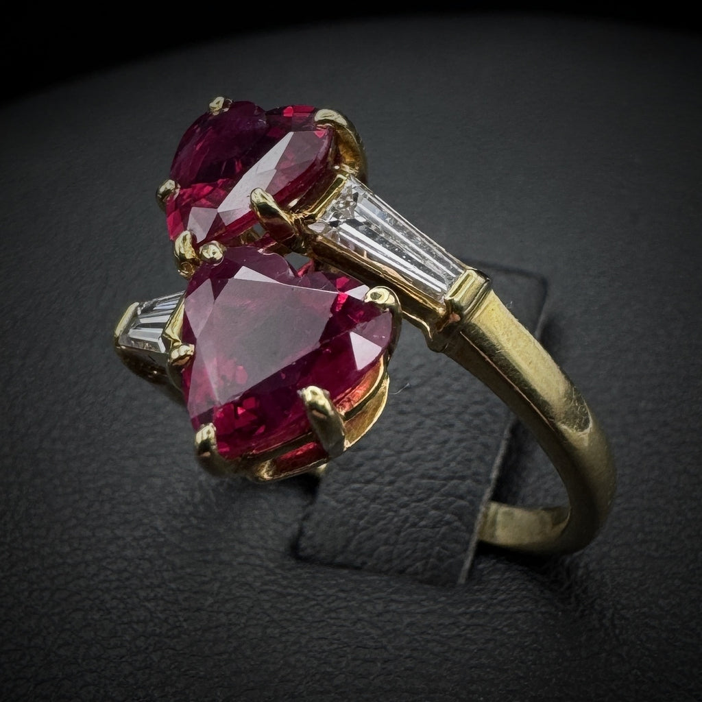 PRICE UPON REQUEST: Bulgari Important "Toi et Moi" Ruby & Diamond Ring