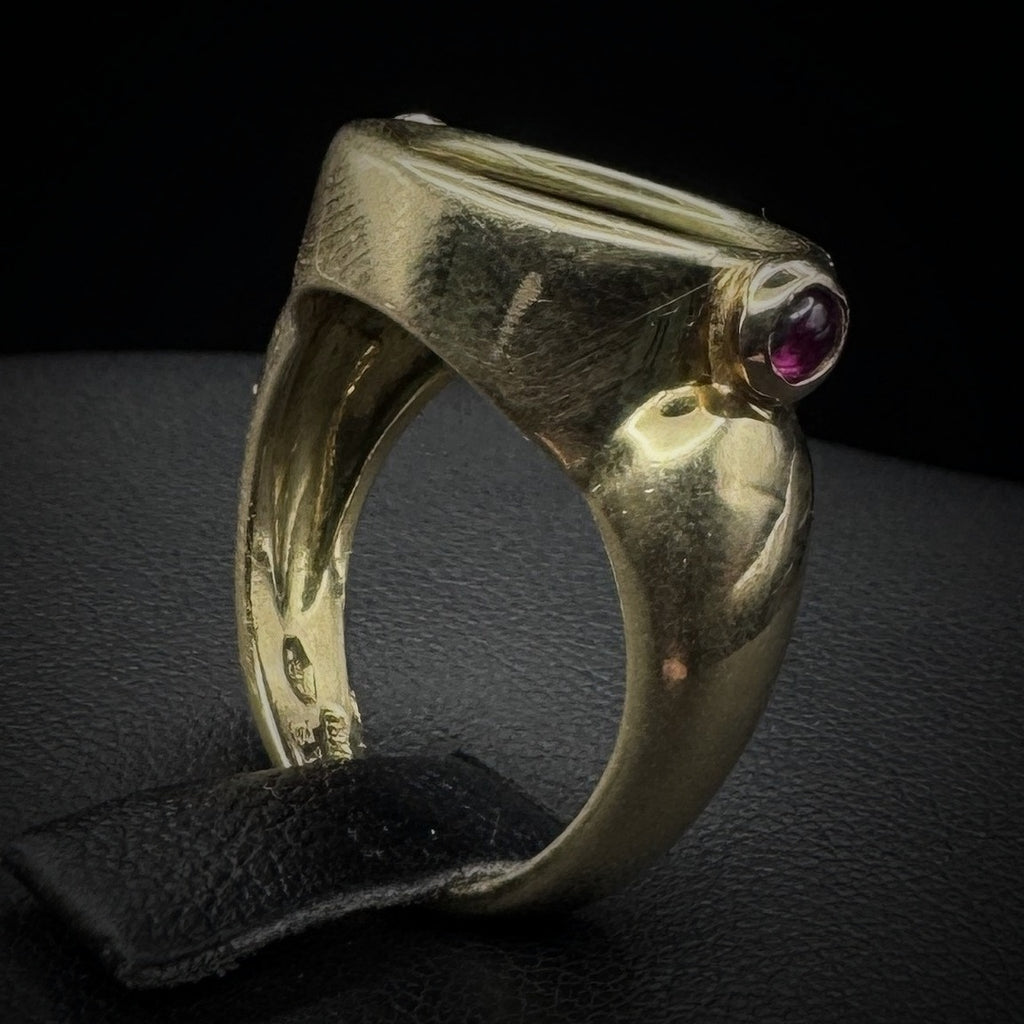 Bulgari "Monete" Coin & Ruby Ring