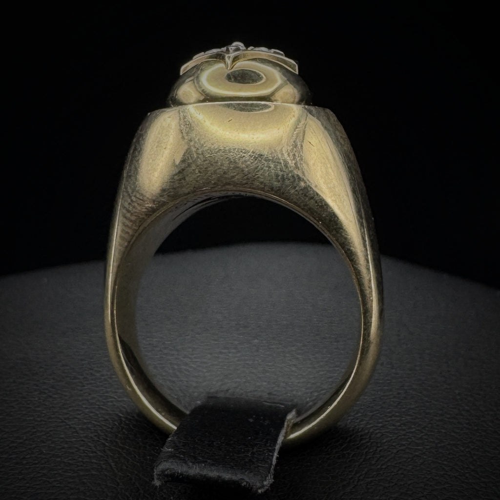 Louis Vuitton "Signet" Diamonds Gold Ring