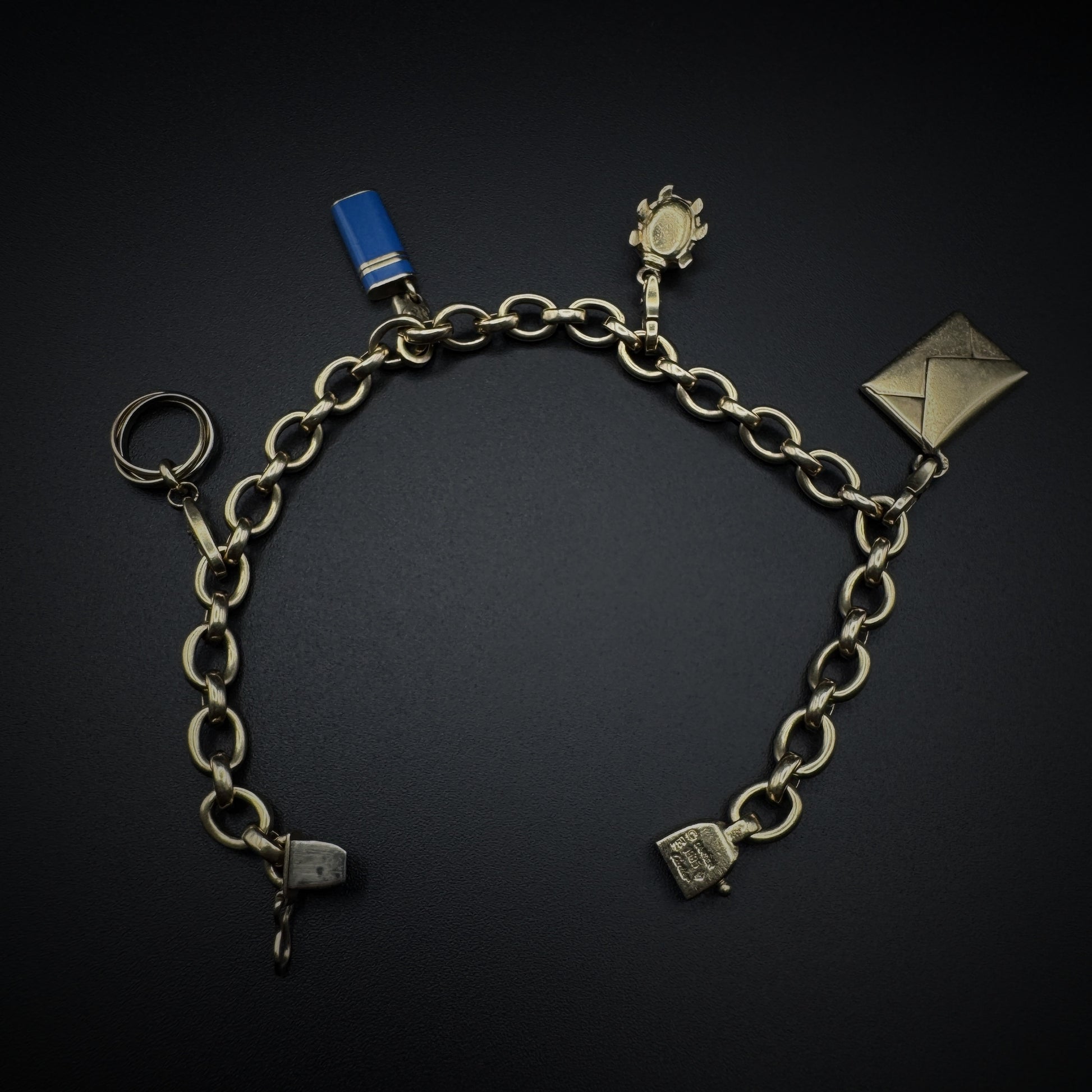 Cartier "Charms" Enamel Gold Bracelet