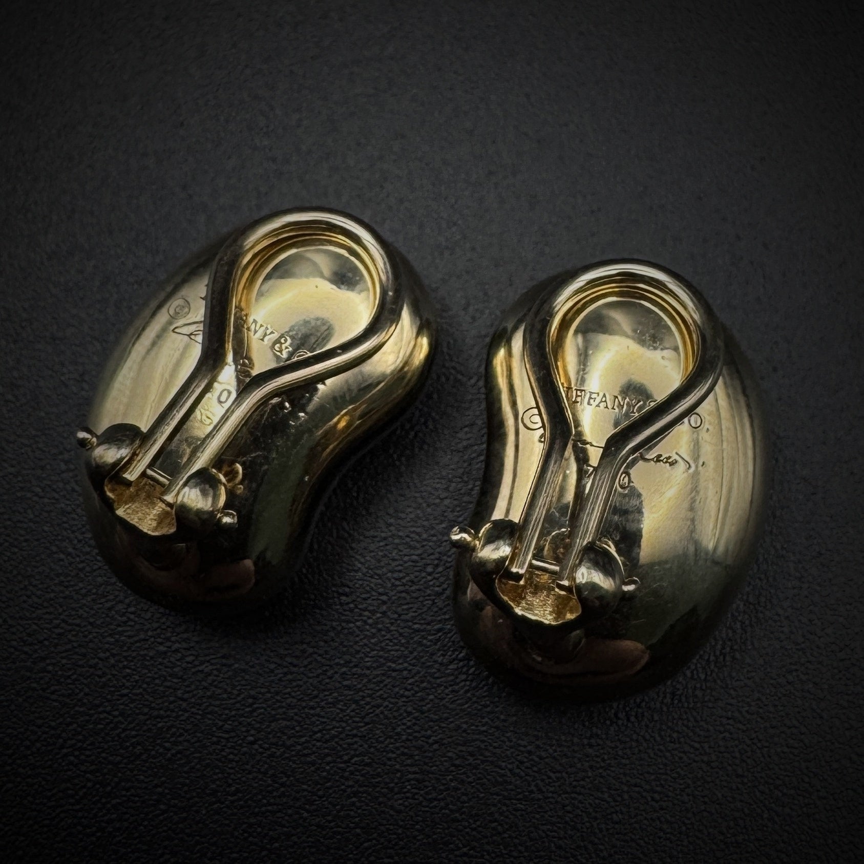 Tiffany & Co. by Elsa Peretti "Beans" Gold Earclips