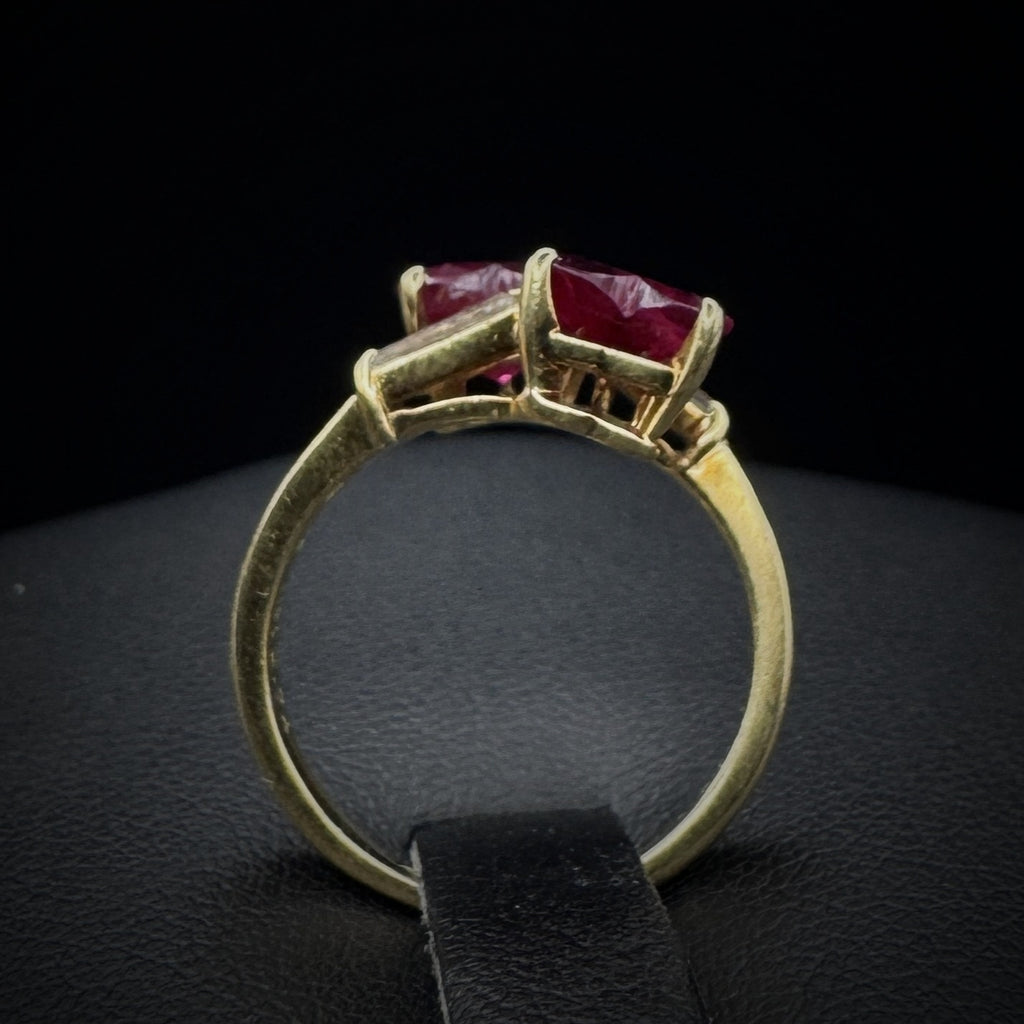 PRICE UPON REQUEST: Bulgari Important "Toi et Moi" Ruby & Diamond Ring