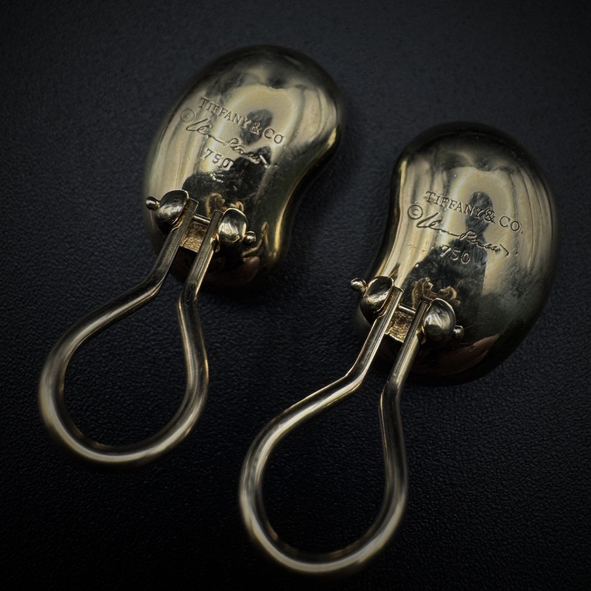 Tiffany & Co. by Elsa Peretti "Beans" Gold Earclips